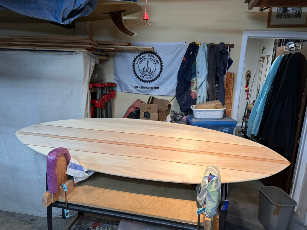 Decorative Hand Shaped Wood Surfboard