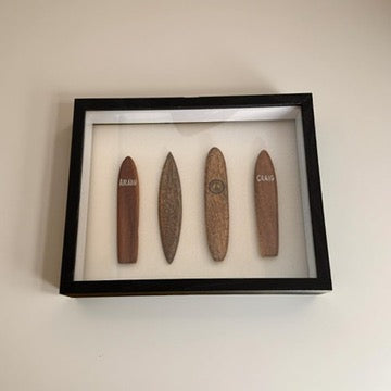 Mini Surfboard   Shadow Box