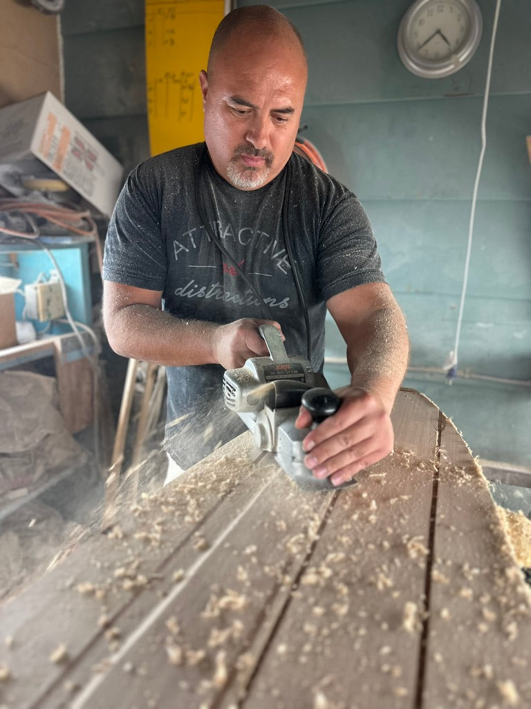 Decorative Hand Shaped Wood Surfboard