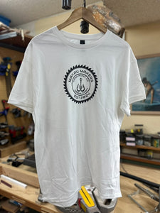 White Short Sleeve, Logo on front only