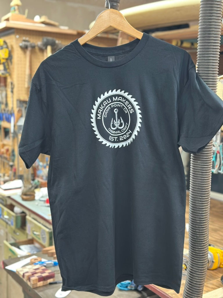 Black Short Sleeve,   Logo on front only