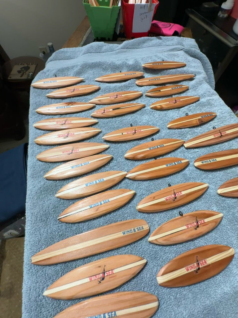 5-Inch Handmade Wooden Surfboard Ornaments