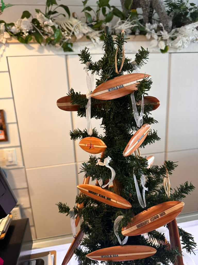 5-Inch Handmade Wooden Surfboard Ornaments
