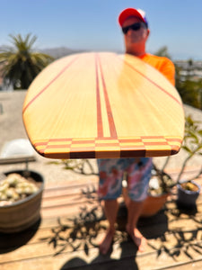 Decorative Hand Shaped Wood Surfboard