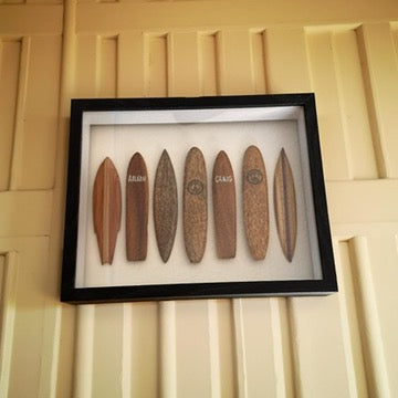 Mini Surfboard   Shadow Box