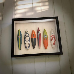 Mini Surfboard   Shadow Box