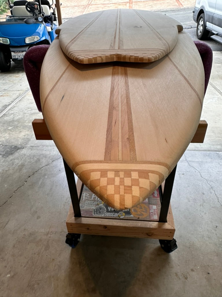 Decorative Hand Shaped Wood Surfboard