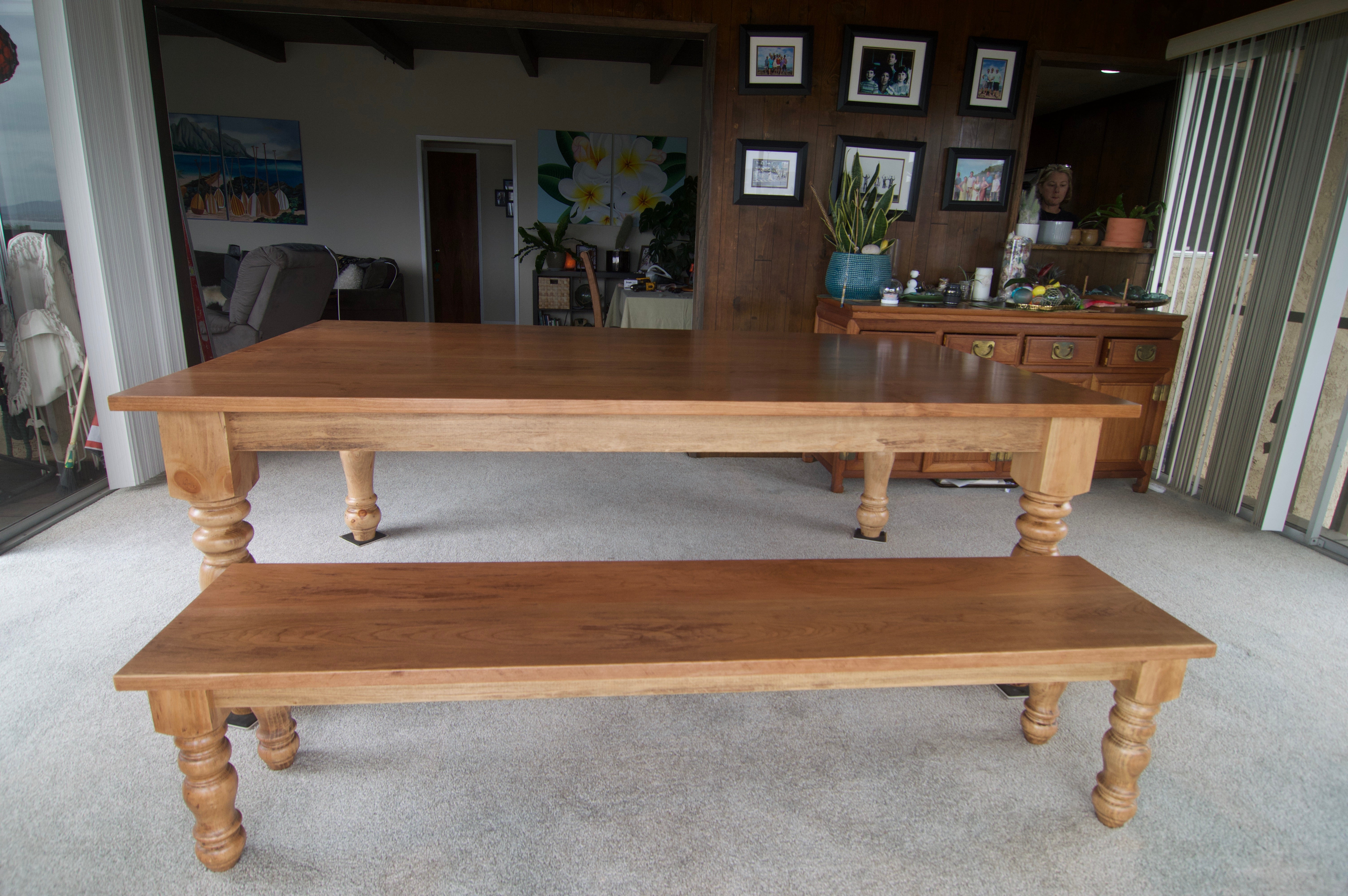 Chunky Legs Farmhouse Table