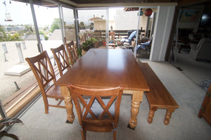 Chunky Legs Farmhouse Table