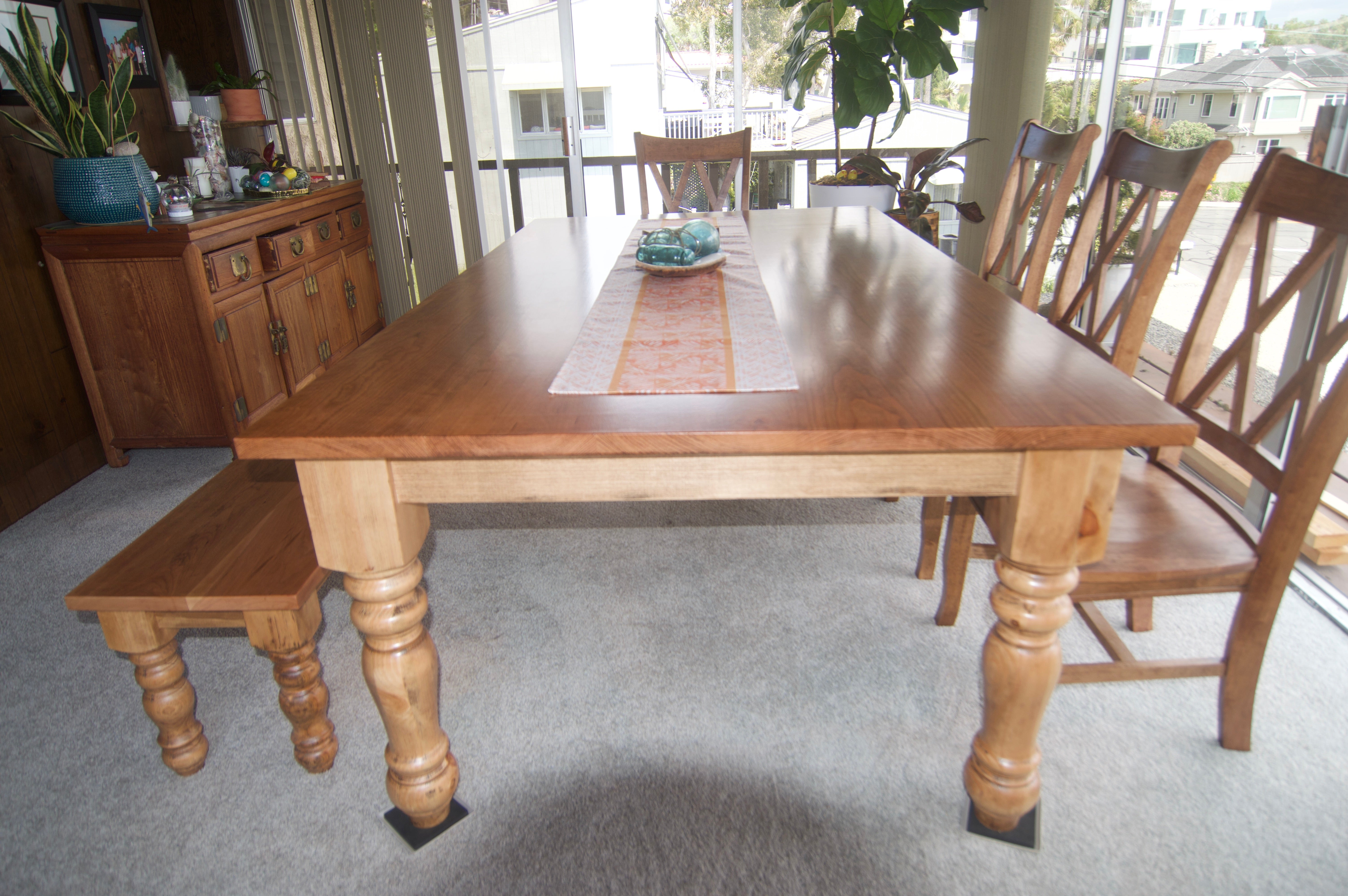 Chunky Legs Farmhouse Table