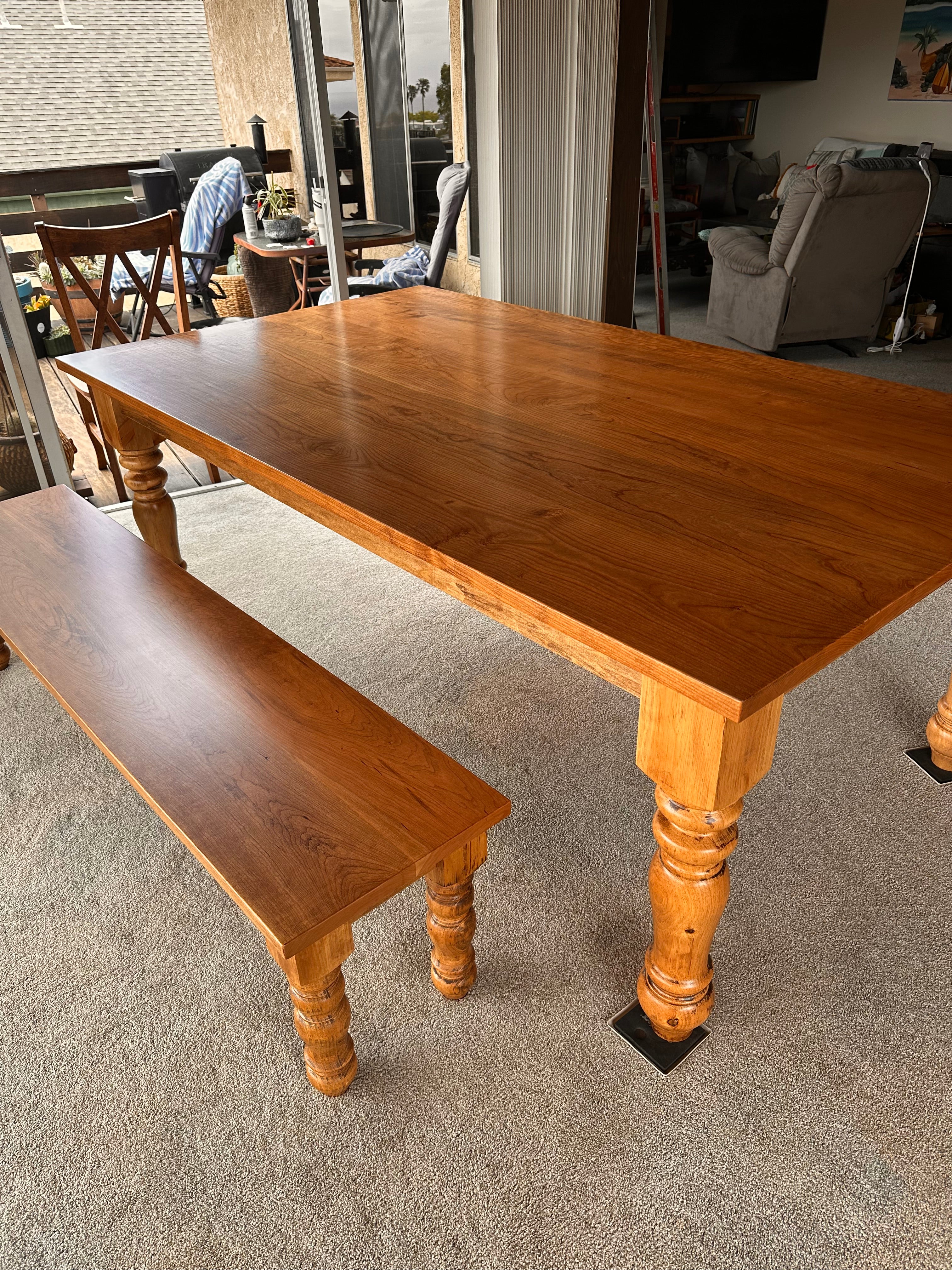 Chunky Legs Farmhouse Table