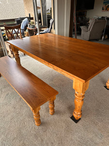 Chunky Legs Farmhouse Table